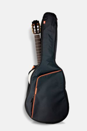 Funda guitarra española acolchada con mochila armour ARM650C Negra y naranja