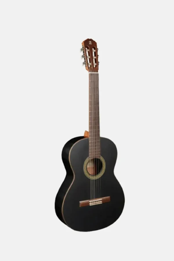 Guitarra negra española 1C black satin