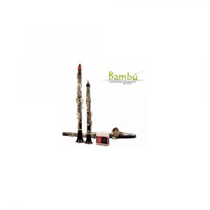 Abrazadera Saxofón Barítono Bambú Rojo