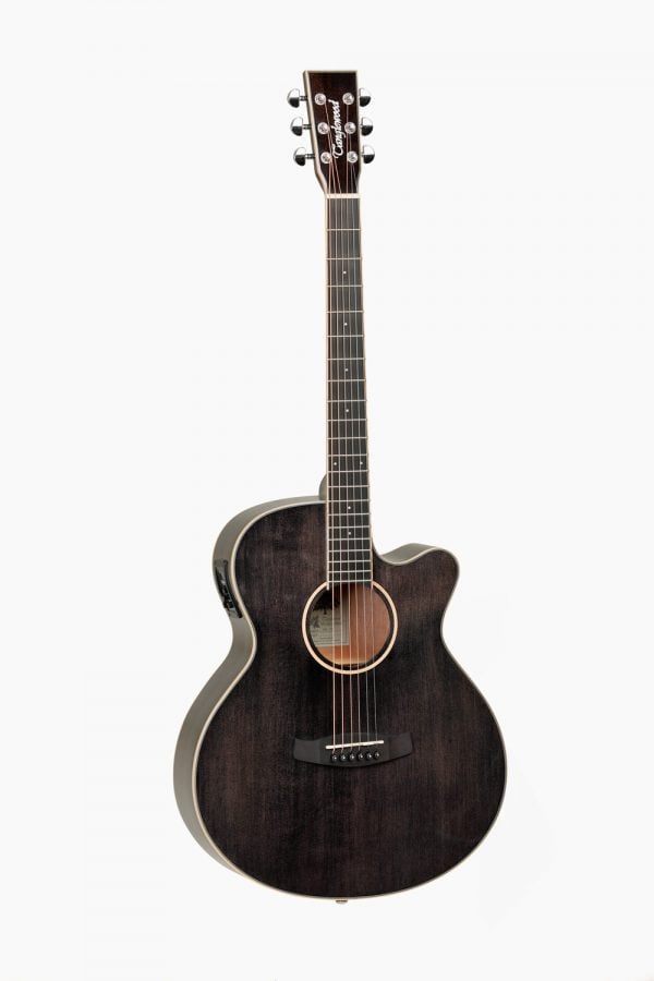 Guitarra Acustica Amplificada Cutaway Negra Tanglewood