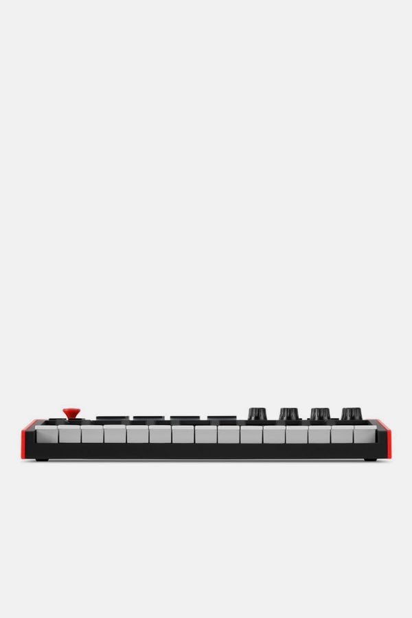 Controlador-akai-mpk-negro-y-rojo