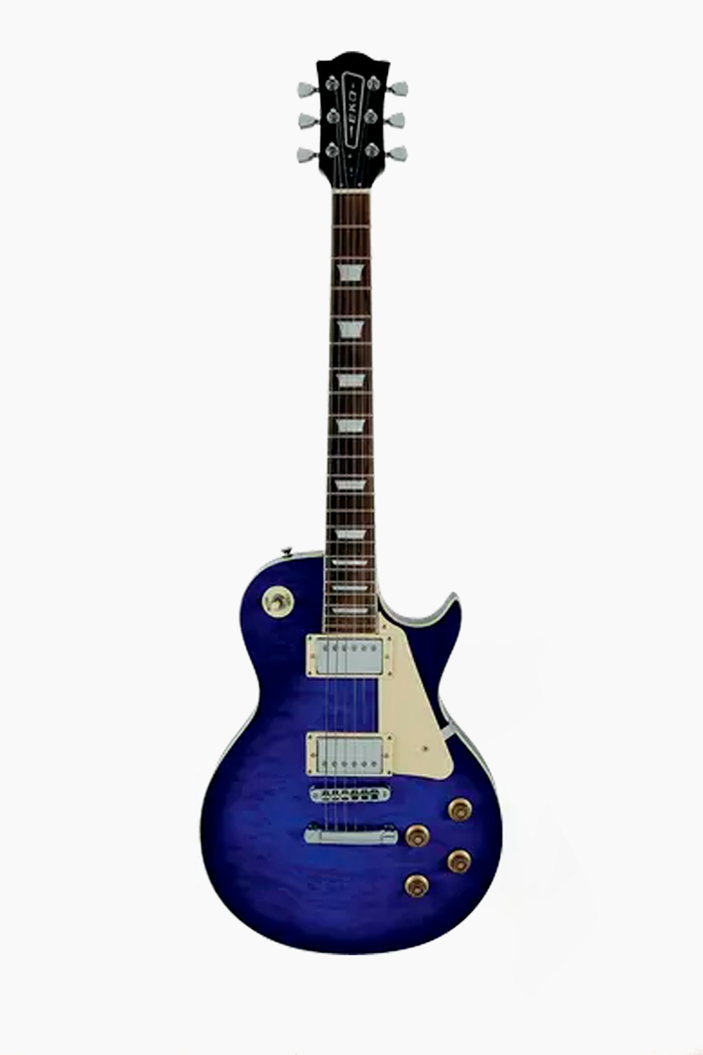 Guitarra eléctrica azul les paul Eko LP 480