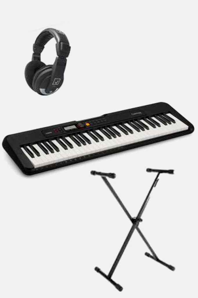Pack Teclado Casio CT-S200BK Casiotone Negro + Soporte + Auriculares