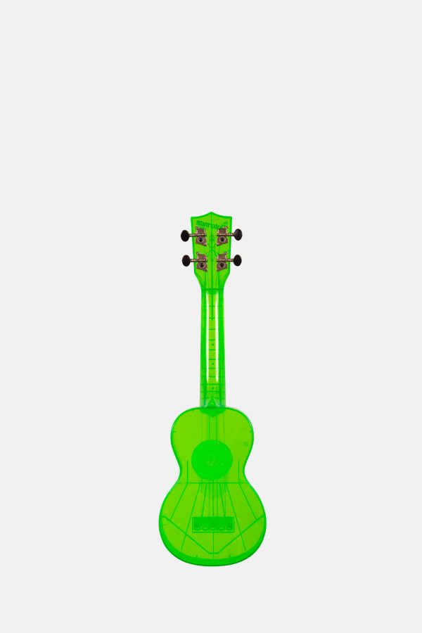 Ukelele-soprano-verde-transparente