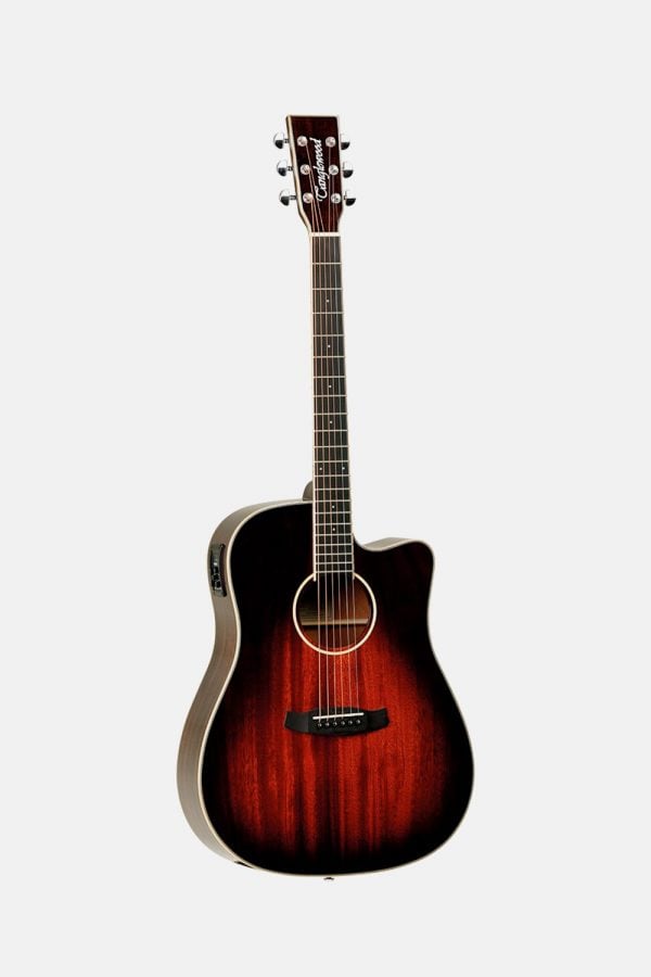 Guitarra acustica tanglewood sombreado vintage