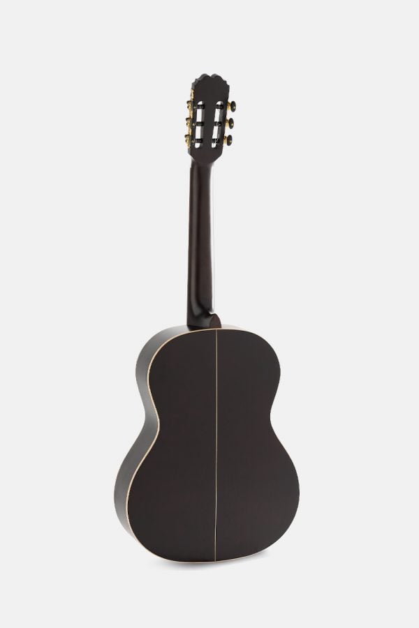 Guitarra-negra-española-admira-luna