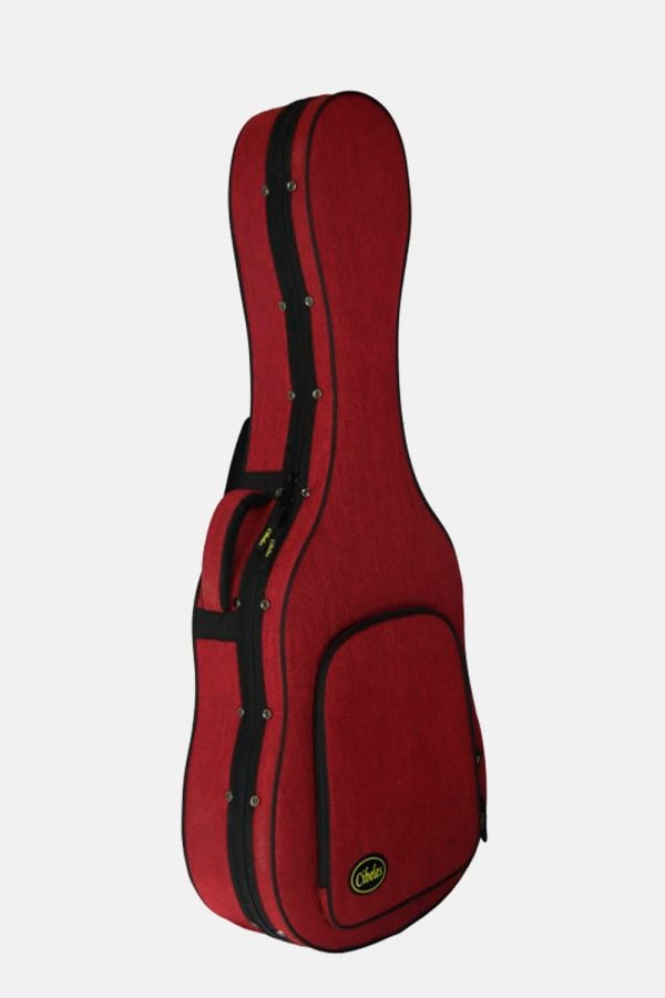 Estuche rígido rojo guitarra española cibeles