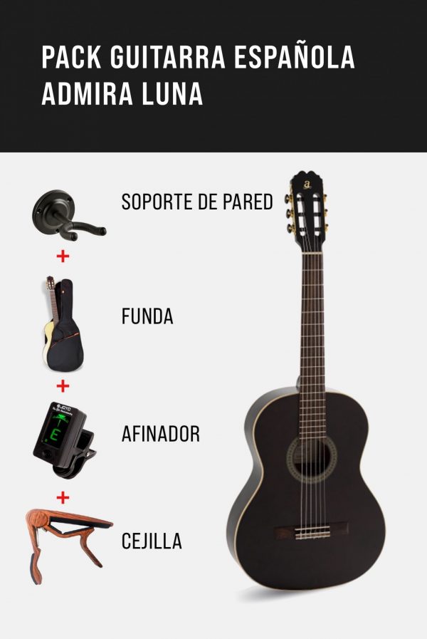 Pack Guitarra Española Admira Luna