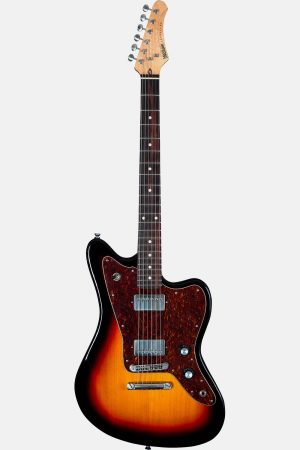GUITARRA ELÉCTRICA MAYBACH TIPO JAZZMASTER 3 TONES SB - JAZPOLE-3TS MAYBACH