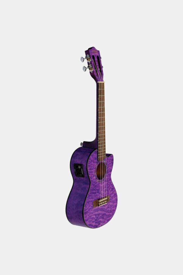 Ukelele Tenor Lanikai QM-PUCET Quilted Maple Electrificado Purple