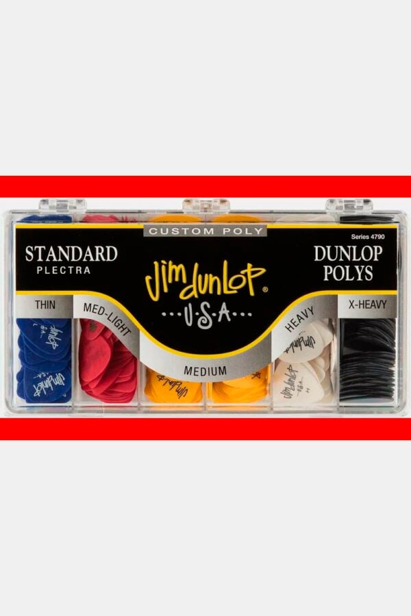 CAJA DE 432 (72x6) UD. PÚAS POLY STANDARD TEAR DROP - 6 MEDIDAS