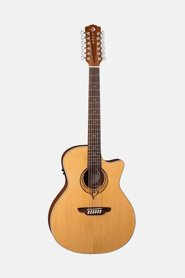 GUITARRA ACÚSTICA LUNA HEARTSONG 12 STRING A/E W/USB