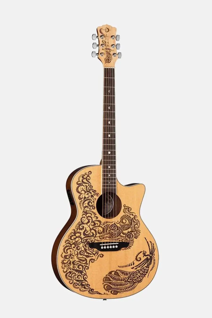 GUITARRA ACÚSTICA LUNA HENNA PARADISE A/E SELECT SPRUCE