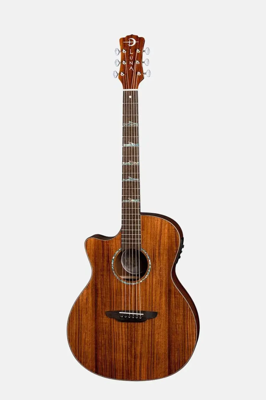 GUITARRA ACÚSTICA LUNA HIGH TIDE KOA GRAND CONCERT CUTAWAY A/E LEFTY