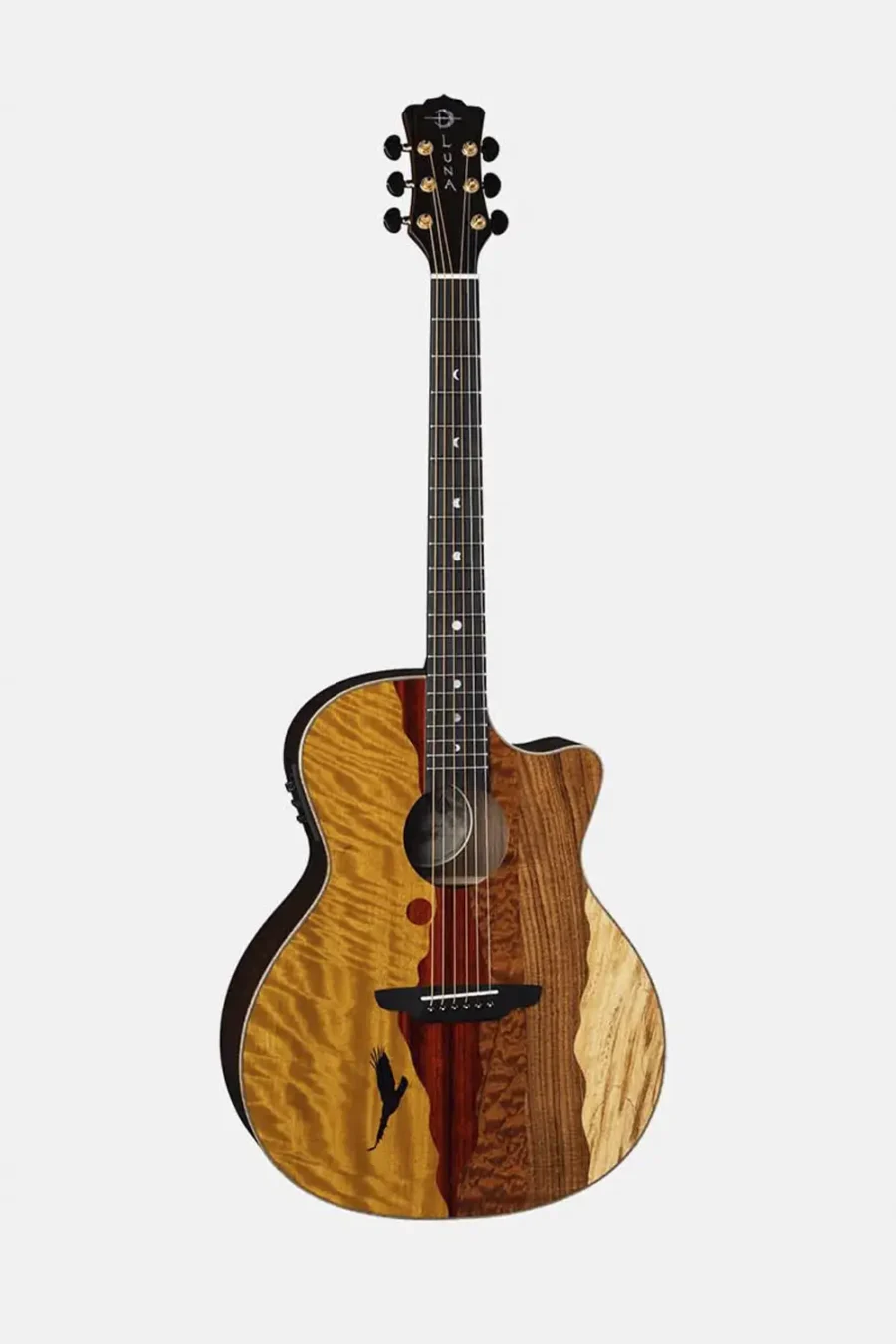 GUITARRA ACÚSTICA LUNA VISTA EAGLE TORPICAL WOOD A:E W:CASE