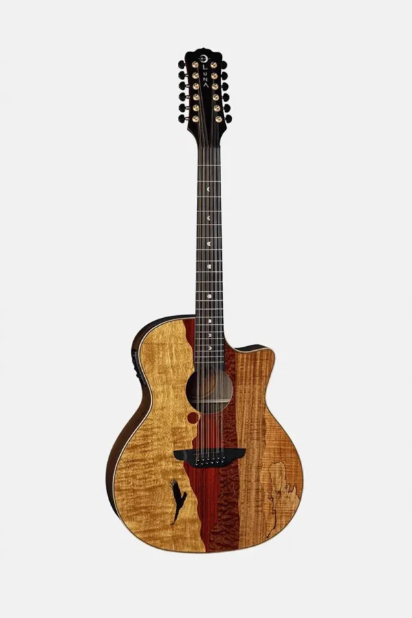 GUITARRA ACÚSTICA LUNA VISTA EAGLE TROPICAL WOOD 12 STRING W/CASE