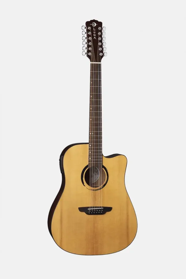 LUNA GUITARRA ACÚSTICA WABI SABI DREADNOUGHT SOLID TOP CAW A/E 12STR