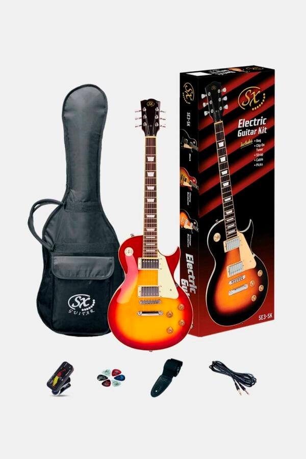 SE3SKCS - PACK DE GUITARRA ELECTRICA SX TIPO LP VINTAGE CHERRY