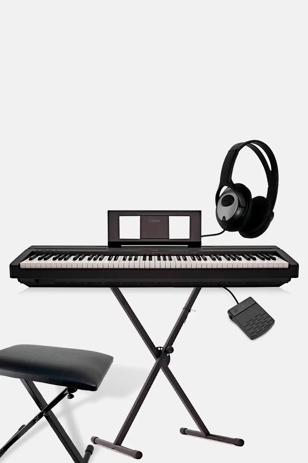 ▷Pack Piano Digital Yamaha P145 + Soporte + Banqueta + Auriculares 【Musical  San Francisco】