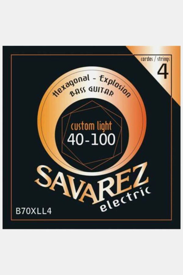 Juego Cuerdas Guitarra Baja Savarez Hexagonal B70XLL4 040-100