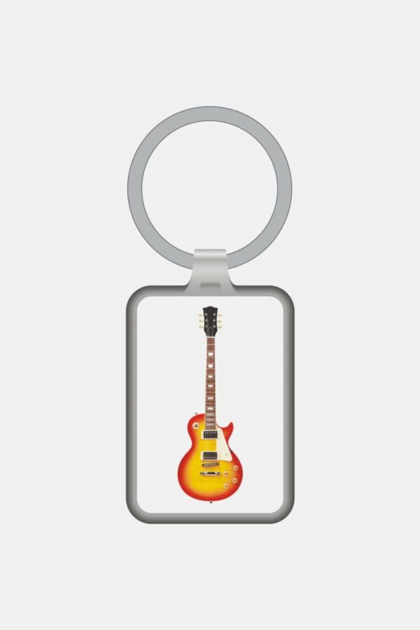 Llavero Guitarra Eléctrica Agifty K-1057 Blanco