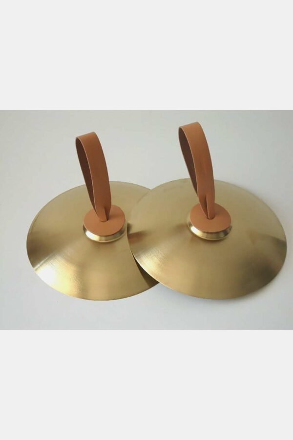 PAR PLATOS 40 cm. Ø Metal amarillo