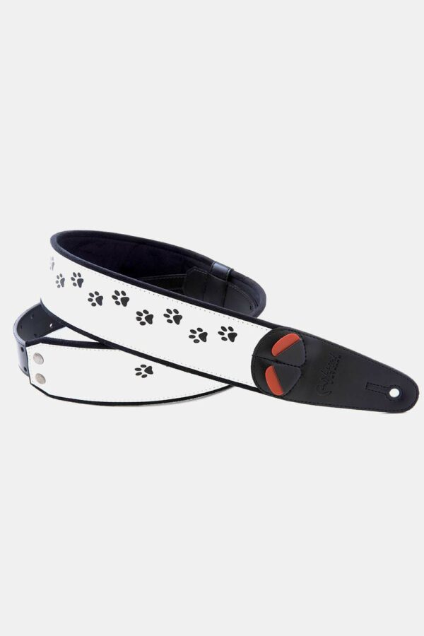 CAT-WH - BANDOLERA DE GUITARRA RIGHTON SERIE MOJO CAT WHITE