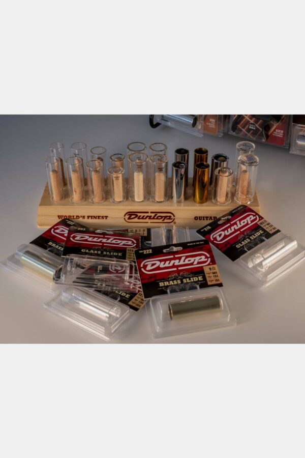 Expositor Slides Dunlop SR-20 con 20 piezas