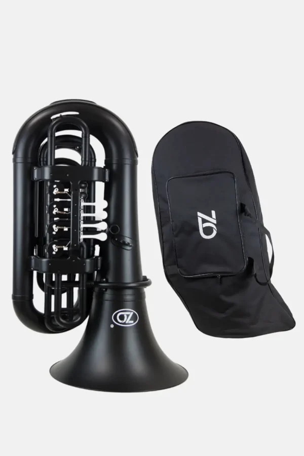 Tuba de plástico negra con funda sib Zo ZTU-30