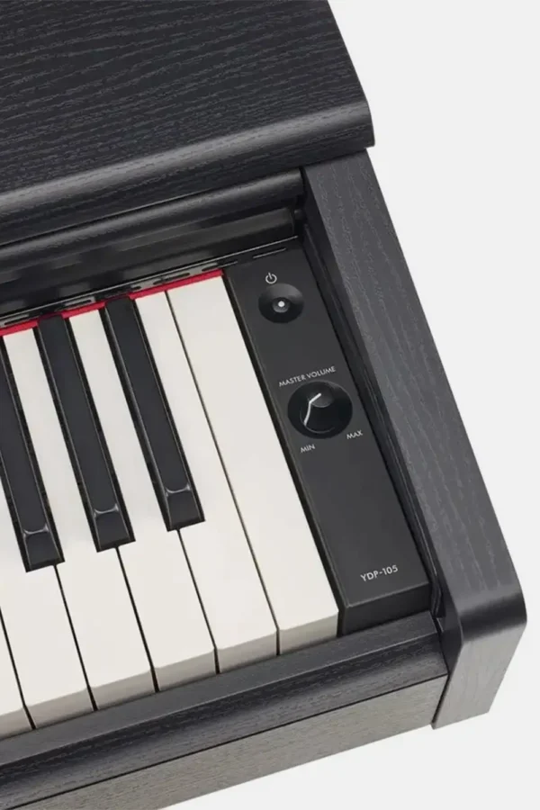 Detalle sonido piano yamaha ydp105 negro