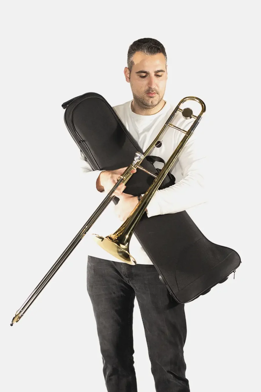 Trombon simple zyrus con estuche