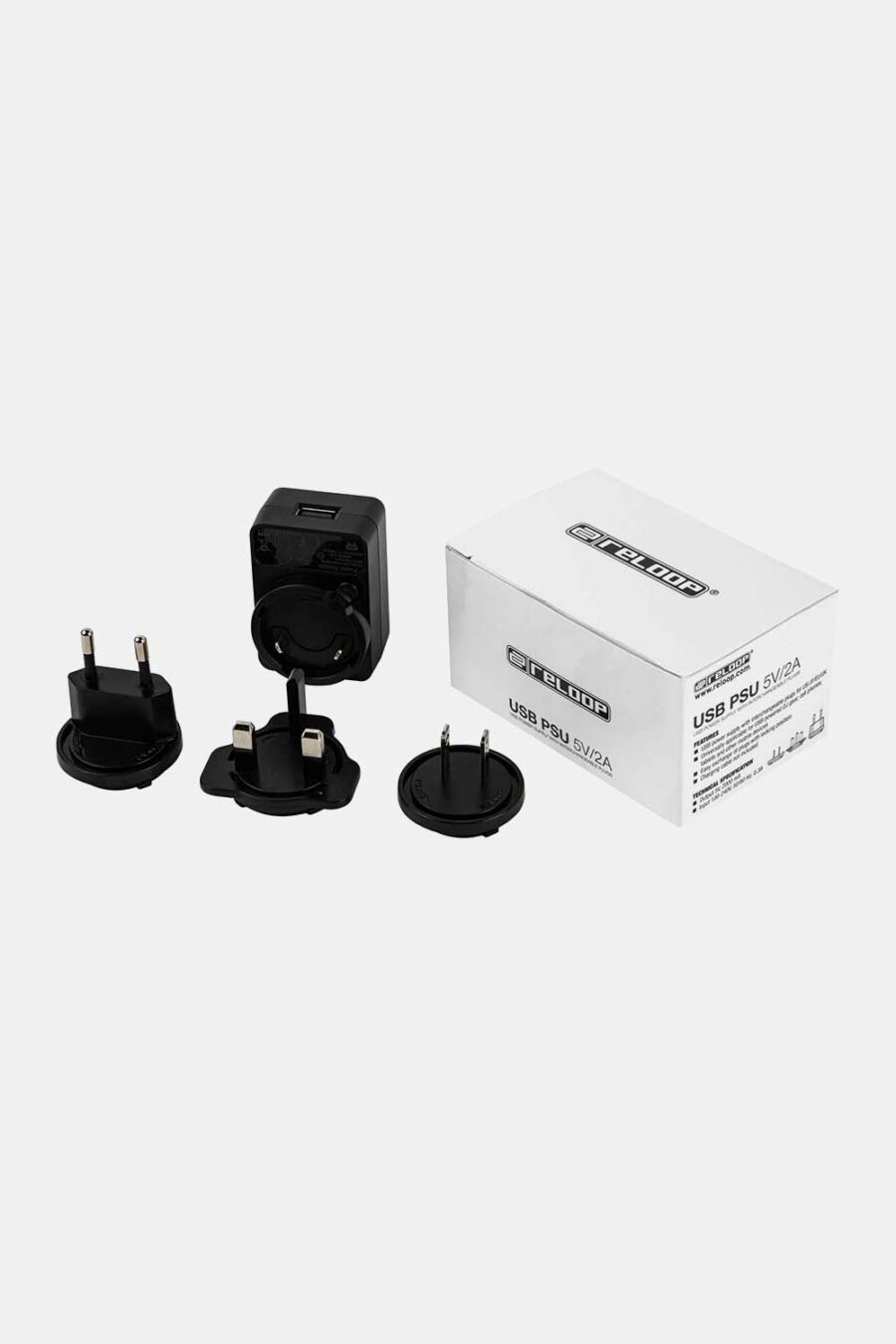 243382 Reloop USB PSU (5V/2A) incl. US/JP/EU/UK plug
