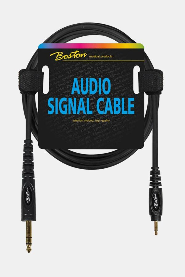 CABLE BOSTON JACK ESTÉREO 3.5mm a 6.3mm 3 METROS