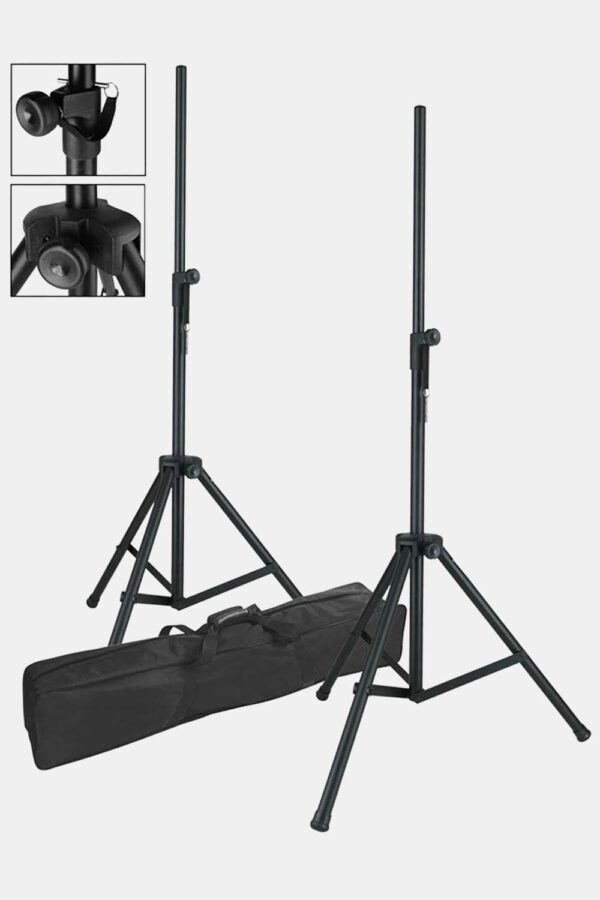 PAR DE SOPORTES BOSTON DE ALUMINIO PARA ALTAVOZ 200cm