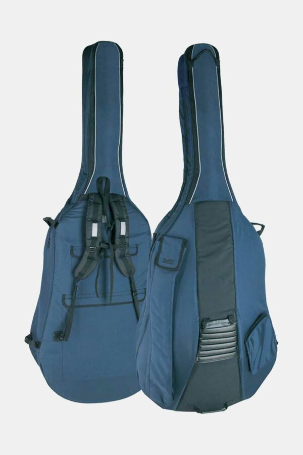 FUNDA BOSTON PARA CONTRABAJO DE 3/4 AZUL-GRIS 23mm