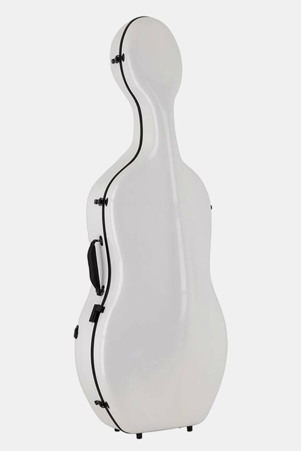 Estuche chelo 4/4 Leonardo carbono 38kg blanco