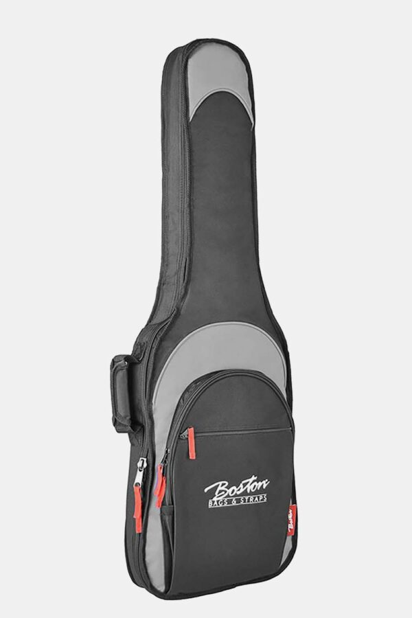 FUNDA BOSTON PARA GUITARRA ELÉCTRICA NEGRA/GRIS 15mm