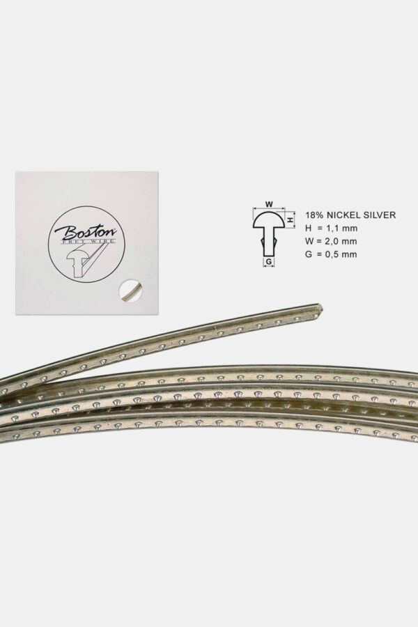Traste Boston 5m 18% níquel 1.1x2mm