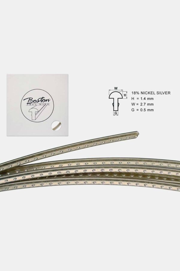 Traste Boston 5m 18% níquel 1.4x2.7mm