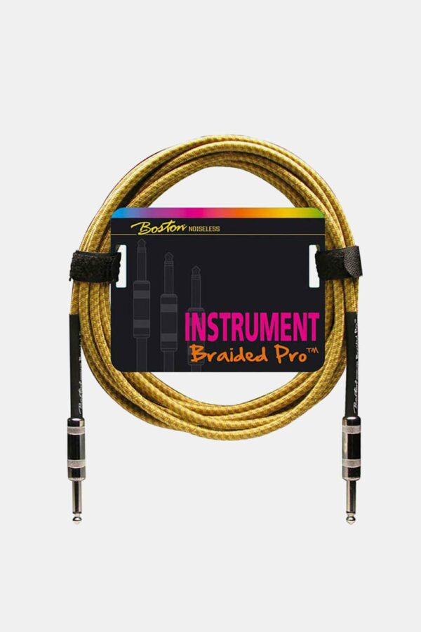 Cable trenzado jack/jack Boston amarillo 6 m
