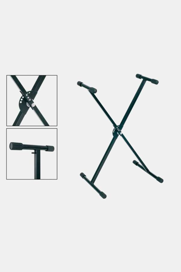 Soporte teclado Boston X negro