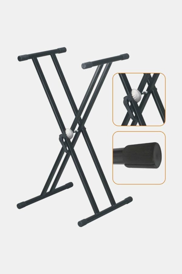 SOPORTE CON PERFIL DOBLE PARA TECLADO CON SISTEMA DE SEGURIDAD
