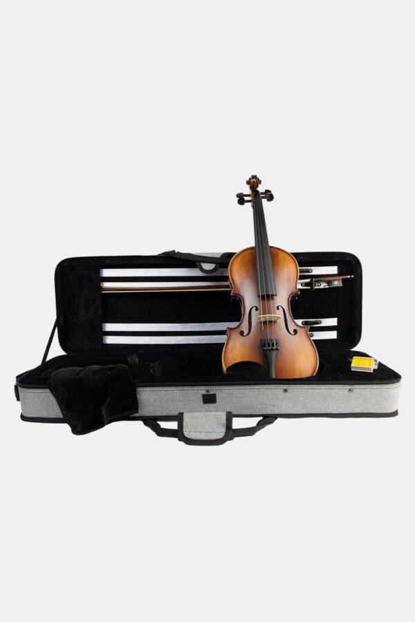 Violín 4/4 Leonardo macizo abeto/arce fl/ebano