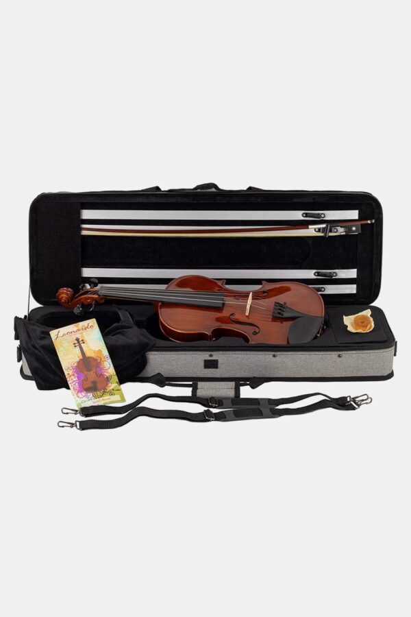 Violín 1/2 Leonardo macizo arce/arce fl/ébano