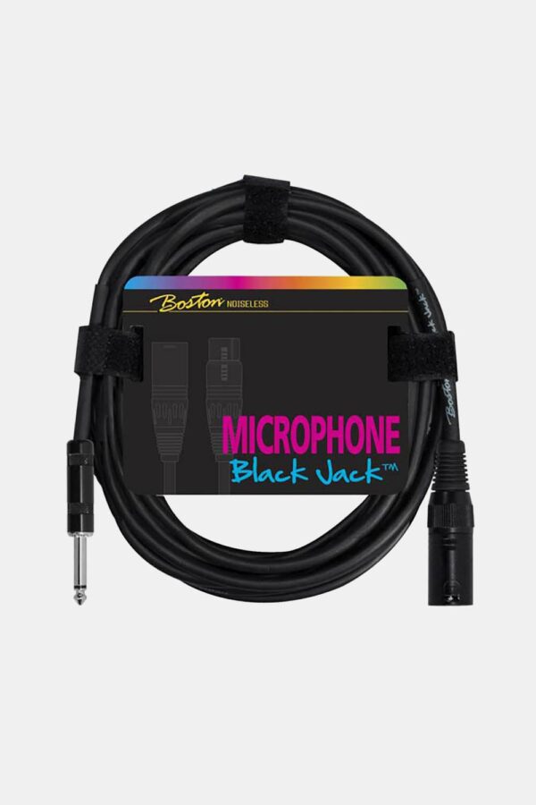 CABLE BOSTON PARA MICRÓFONO XLR-JACK NEGRO 5M