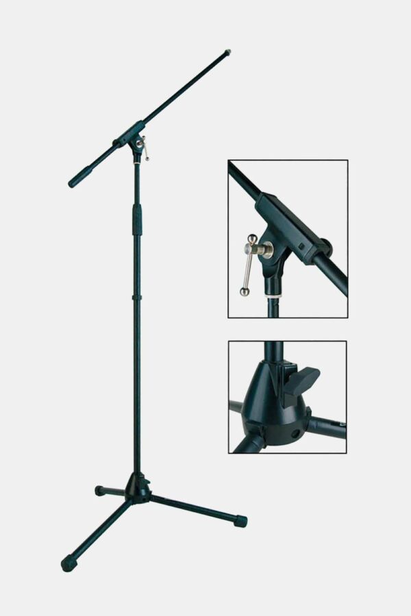 SOPORTE MICRÓFONO BOSTON SERIE STAGE PRO CON BRAZO MAX 165 CM