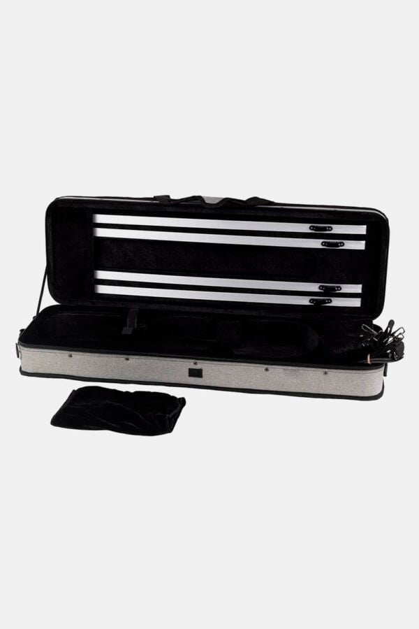 Estuche violín 4/4 Leonardo rectan. espuma gris