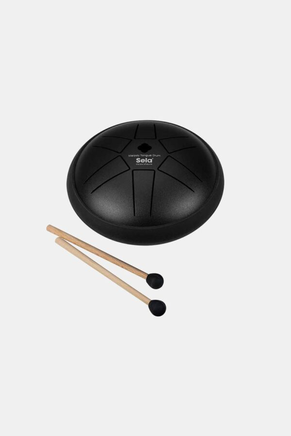 tongue drum 5.5, 6 lengüetas, C major pentatonic, negro