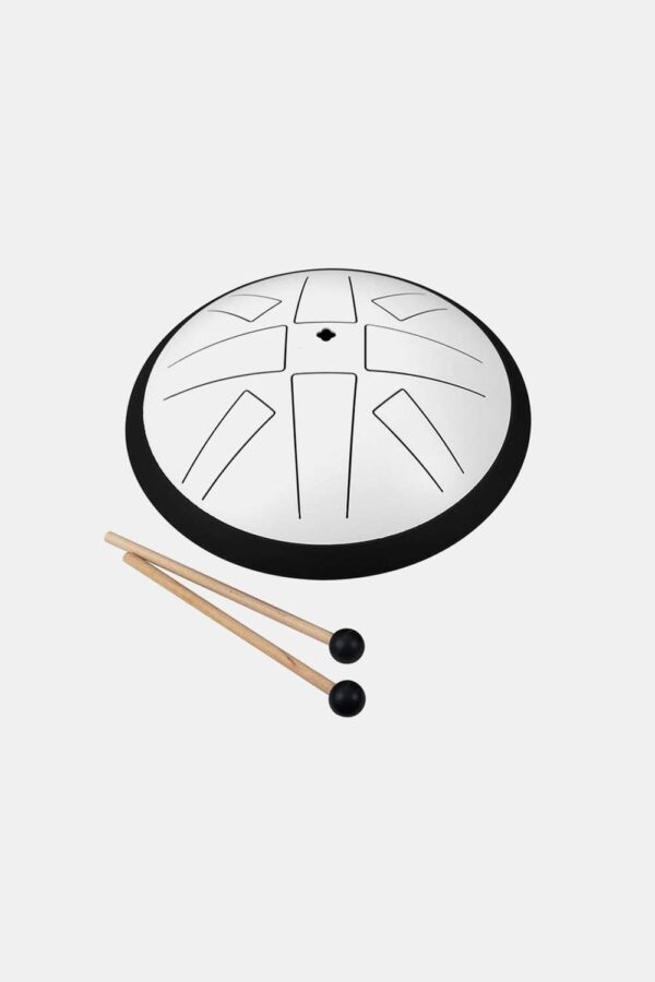 tongue drum 10, 8 lengüetas, C major, blanco