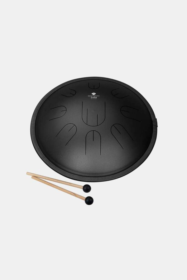 tongue drum 14, 9 lengüetas, D Kurd, negro
